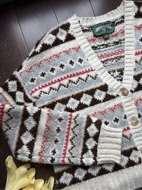 NWOT American Eagle Soft & Cozy Fairisle Button-Up Cardigan